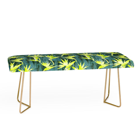 Schatzi Brown Bird of Paradise Green Bench