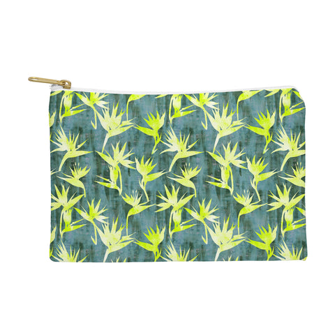 Schatzi Brown Bird of Paradise Green Pouch
