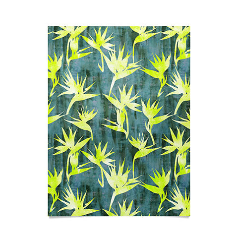 Schatzi Brown Bird of Paradise Green Poster