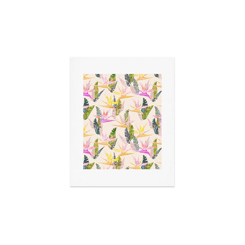 Schatzi Brown Birdie Tropical Ivory Art Print