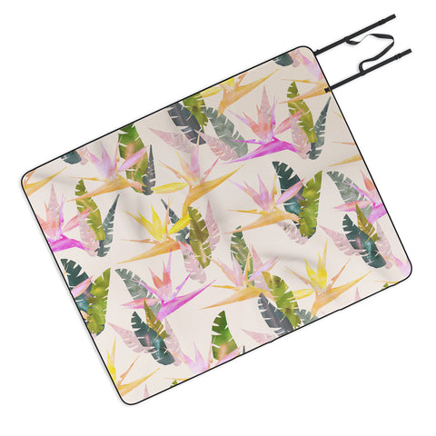 Schatzi Brown Birdie Tropical Ivory Picnic Blanket