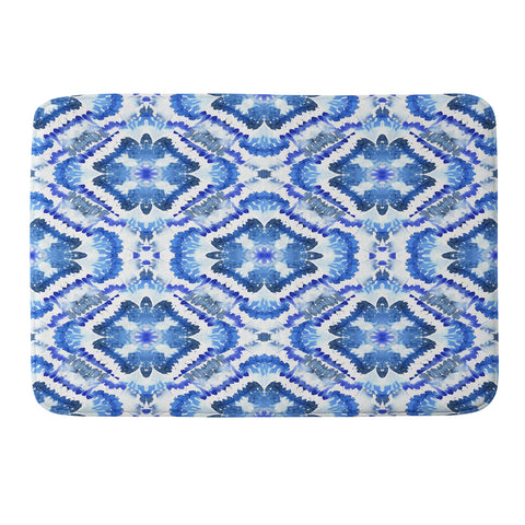 Schatzi Brown Blue Water Love 8 Memory Foam Bath Mat