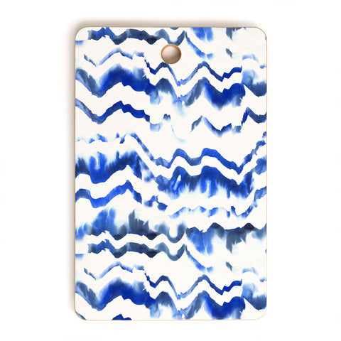 Schatzi Brown Blue Water Love Cutting Board Rectangle