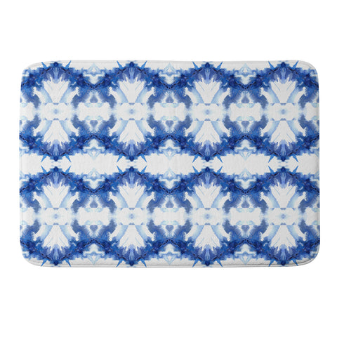 Schatzi Brown Blue Water Love Number 6 Memory Foam Bath Mat