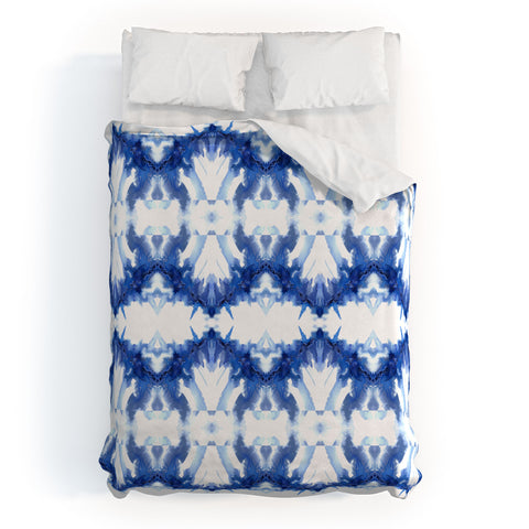 Schatzi Brown Blue Water Love Number 6 Duvet Cover
