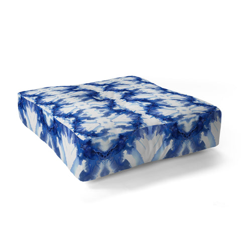 Schatzi Brown Blue Water Love Number 6 Floor Pillow Square