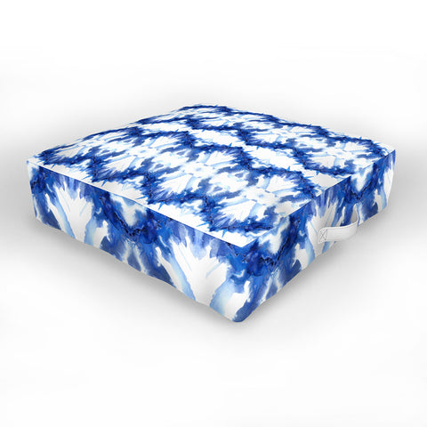 Schatzi Brown Blue Water Love Number 6 Outdoor Floor Cushion