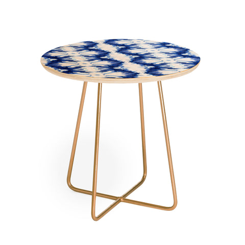 Schatzi Brown Blue Water Love Number 6 Round Side Table