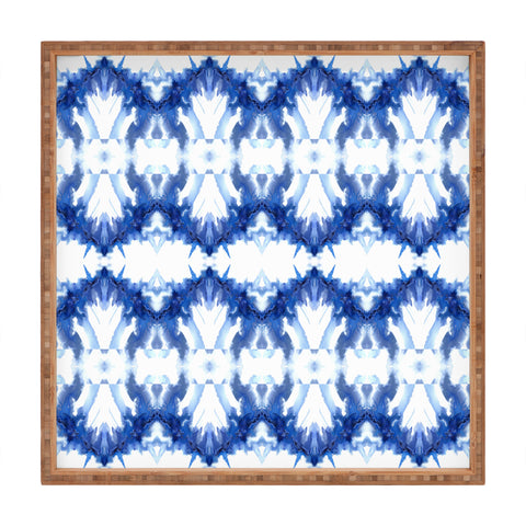 Schatzi Brown Blue Water Love Number 6 Square Tray