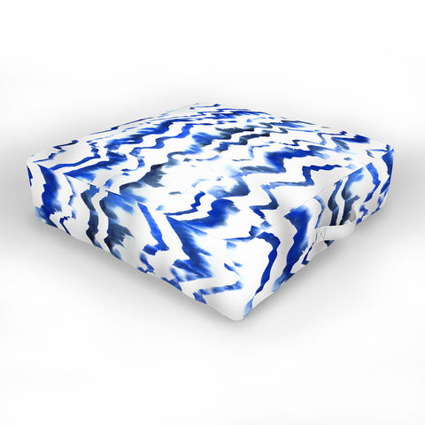 Schatzi Brown Blue Water Love Outdoor Floor Cushion