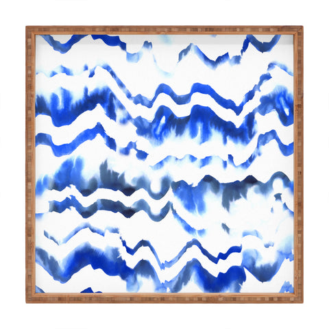 Schatzi Brown Blue Water Love Square Tray