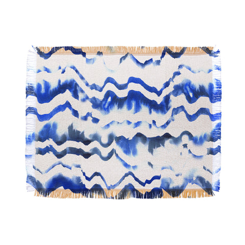 Schatzi Brown Blue Water Love Throw Blanket