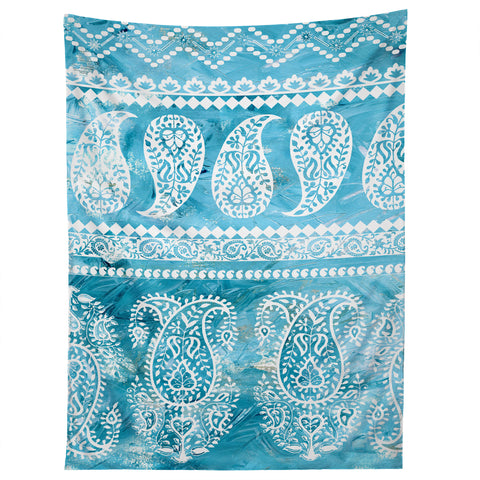 Schatzi Brown Bodhi Bohemian Stripe Aqua Tapestry