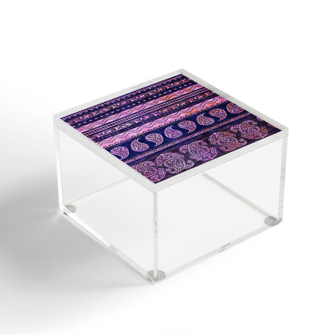 Schatzi Brown Bodhi Bohemian Stripe Purple Acrylic Box