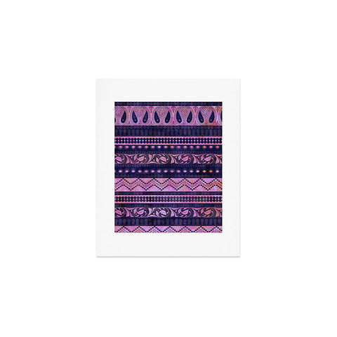 Schatzi Brown Bodhi Bohemian Stripe Purple Art Print