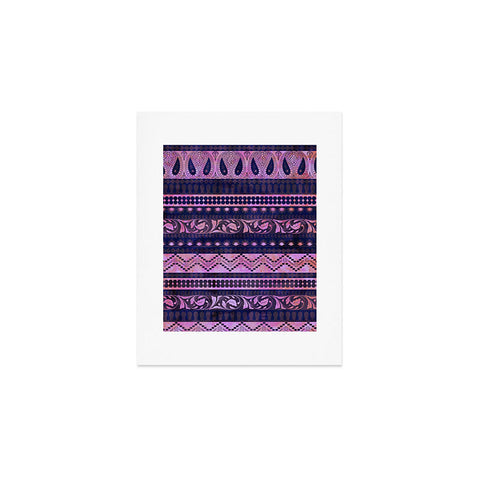 Schatzi Brown Bodhi Bohemian Stripe Purple Art Print