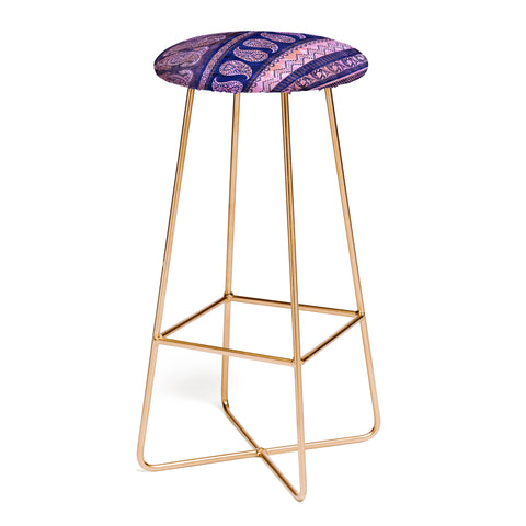 Schatzi Brown Bodhi Bohemian Stripe Purple Bar Stool
