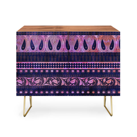 Schatzi Brown Bodhi Bohemian Stripe Purple Credenza