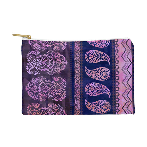 Schatzi Brown Bodhi Bohemian Stripe Purple Pouch