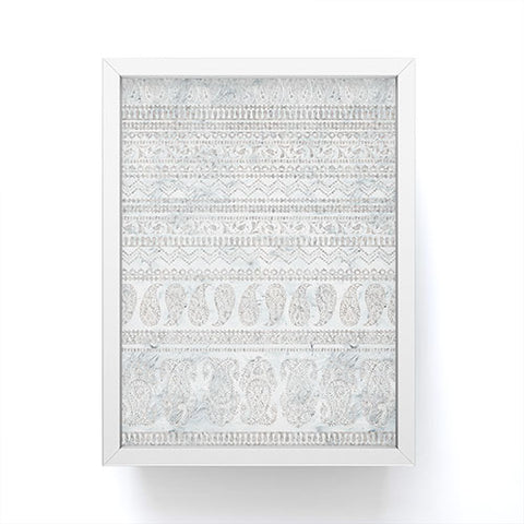 Schatzi Brown Bodhi Paisley Sandy White Framed Mini Art Print