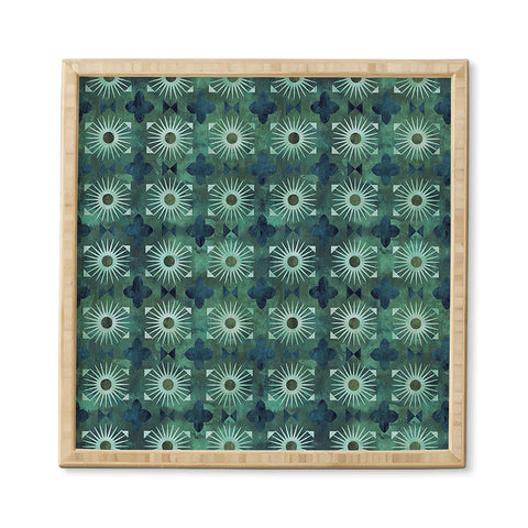 Schatzi Brown Boho Basic 18 Green Framed Wall Art