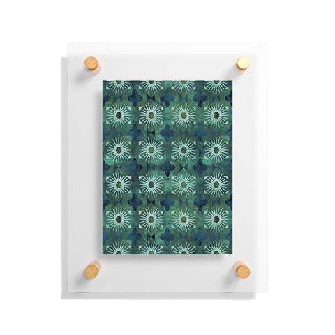 Schatzi Brown Boho Basic 18 Green Floating Acrylic Print