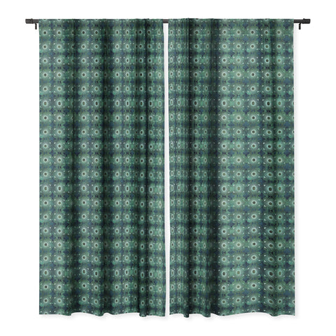 Schatzi Brown Boho Basic 18 Green Blackout Window Curtain