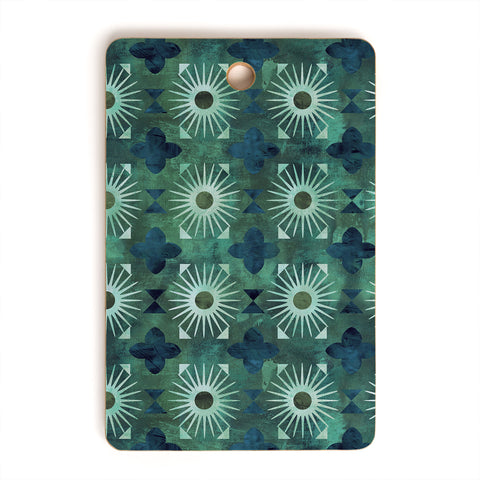 Schatzi Brown Boho Basic 18 Green Cutting Board Rectangle