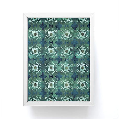 Schatzi Brown Boho Basic 18 Green Framed Mini Art Print