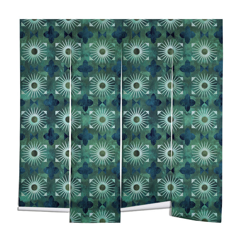 Schatzi Brown Boho Basic 18 Green Wall Mural