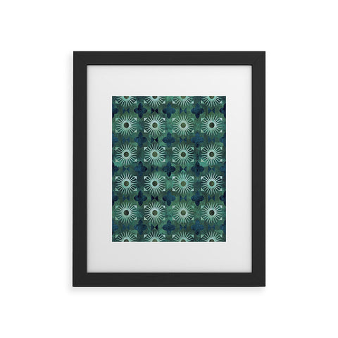 Schatzi Brown Boho Basic 18 Green Framed Art Print