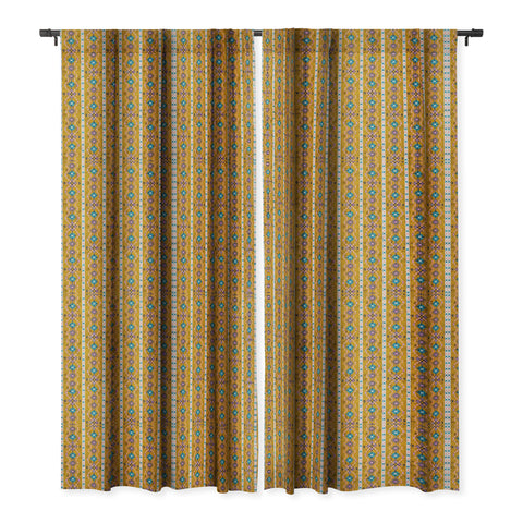 Schatzi Brown Boho Basic 3 Dandelion Blackout Window Curtain