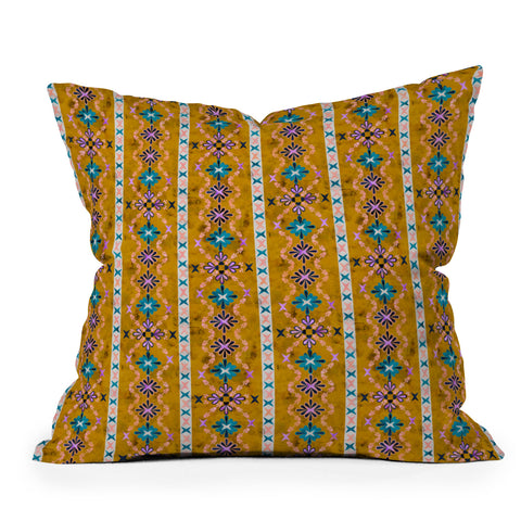 Schatzi Brown Boho Basic 3 Dandelion Throw Pillow
