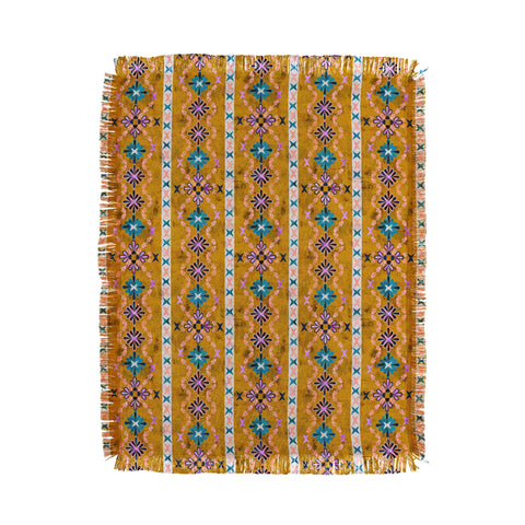 Schatzi Brown Boho Basic 3 Dandelion Throw Blanket
