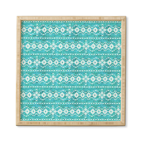 Schatzi Brown Boho Basic 3 Turquoise Framed Wall Art