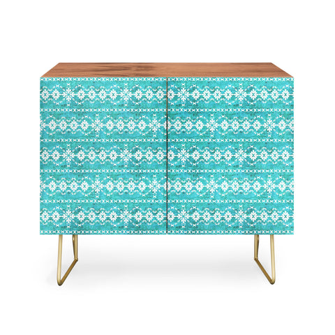 Schatzi Brown Boho Basic 3 Turquoise Credenza