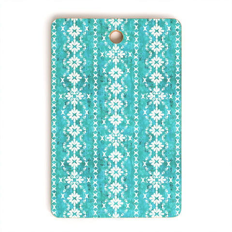 Schatzi Brown Boho Basic 3 Turquoise Cutting Board Rectangle