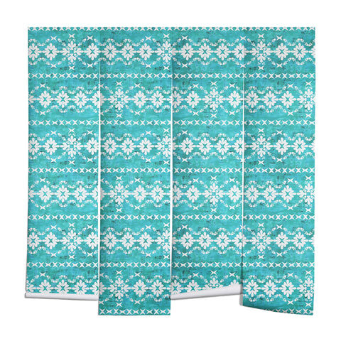 Schatzi Brown Boho Basic 3 Turquoise Wall Mural