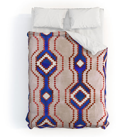 Schatzi Brown Boho Basic Eye RWB Duvet Cover
