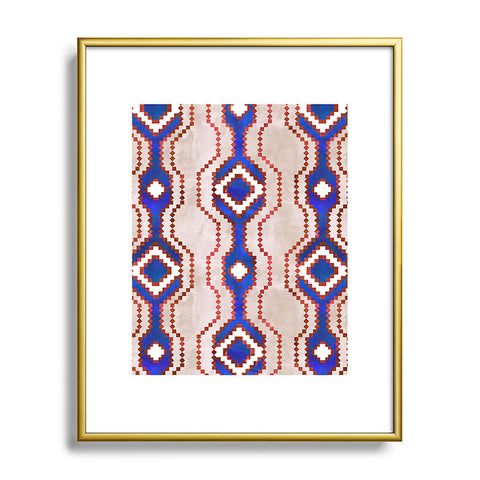 Schatzi Brown Boho Basic Eye RWB Metal Framed Art Print