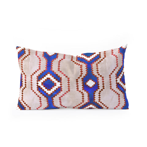 Schatzi Brown Boho Basic Eye RWB Oblong Throw Pillow