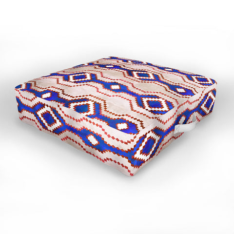 Schatzi Brown Boho Basic Eye RWB Outdoor Floor Cushion