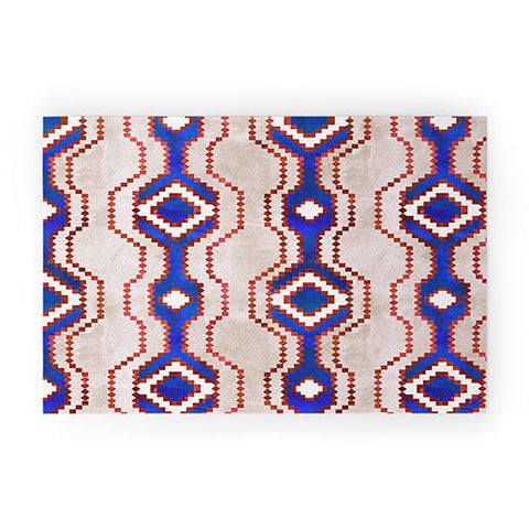 Schatzi Brown Boho Basic Eye RWB Welcome Mat