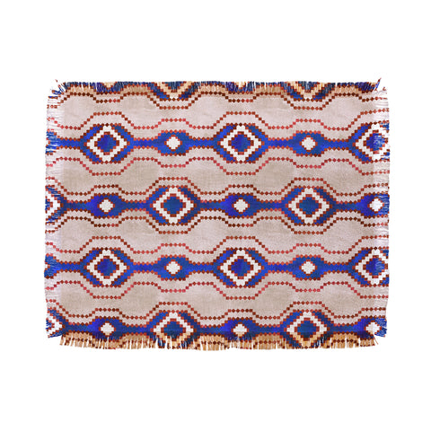 Schatzi Brown Boho Basic Eye RWB Throw Blanket