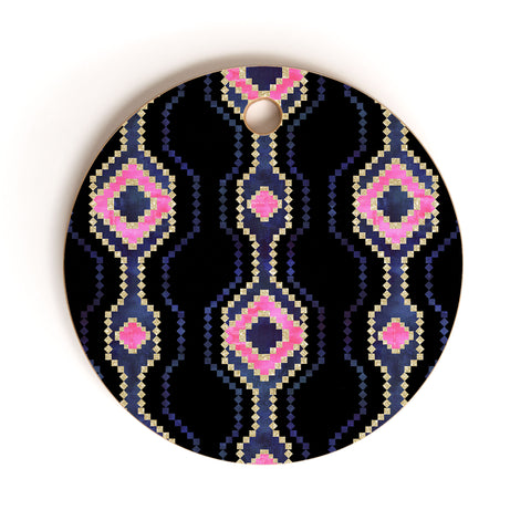 Schatzi Brown Boho Basic Eye Sparkle Cutting Board Round