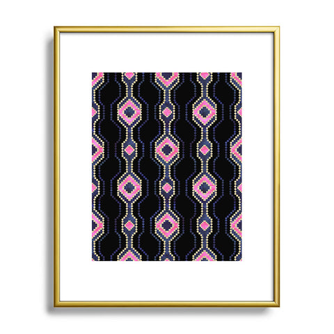 Schatzi Brown Boho Basic Eye Sparkle Metal Framed Art Print