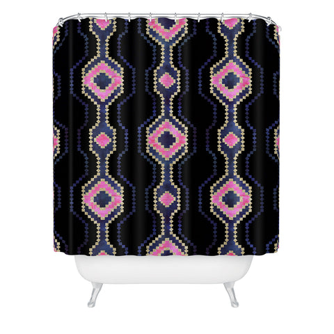 Schatzi Brown Boho Basic Eye Sparkle Shower Curtain