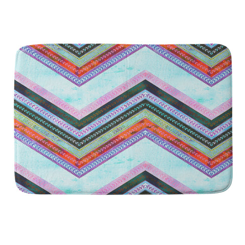 Schatzi Brown Boho Chevron 1B Memory Foam Bath Mat