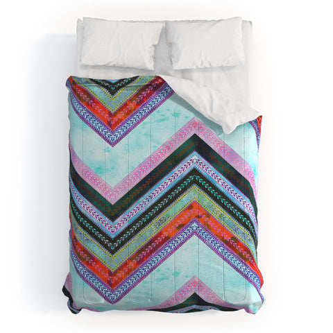 Schatzi Brown Boho Chevron 1B Comforter