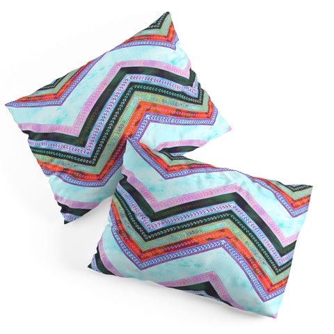 Schatzi Brown Boho Chevron 1B Pillow Shams